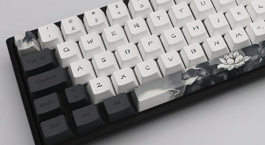 JSJT Inkt Lotus PBT Keycaps - Your custom keyboard