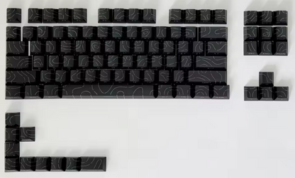 gradient lined keycaps
